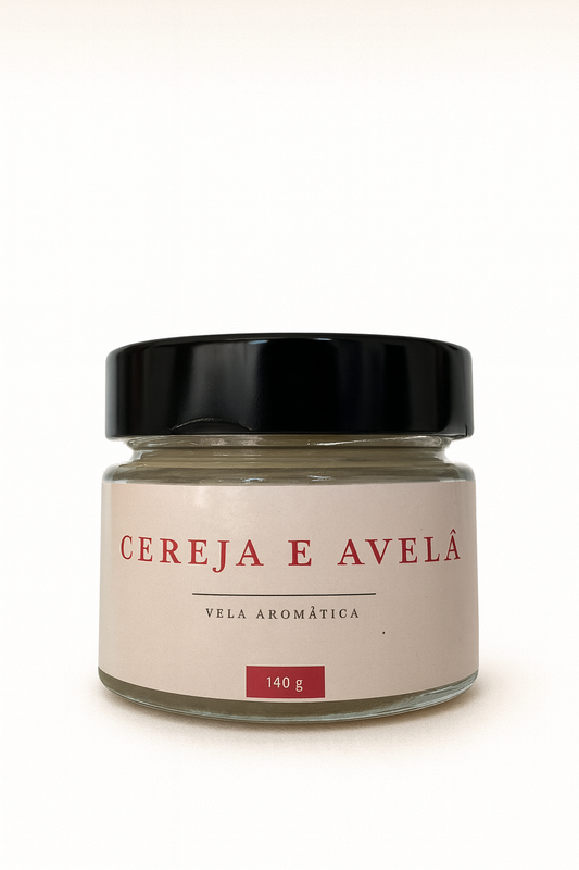 Vela aromática - Cereja e Avelã
