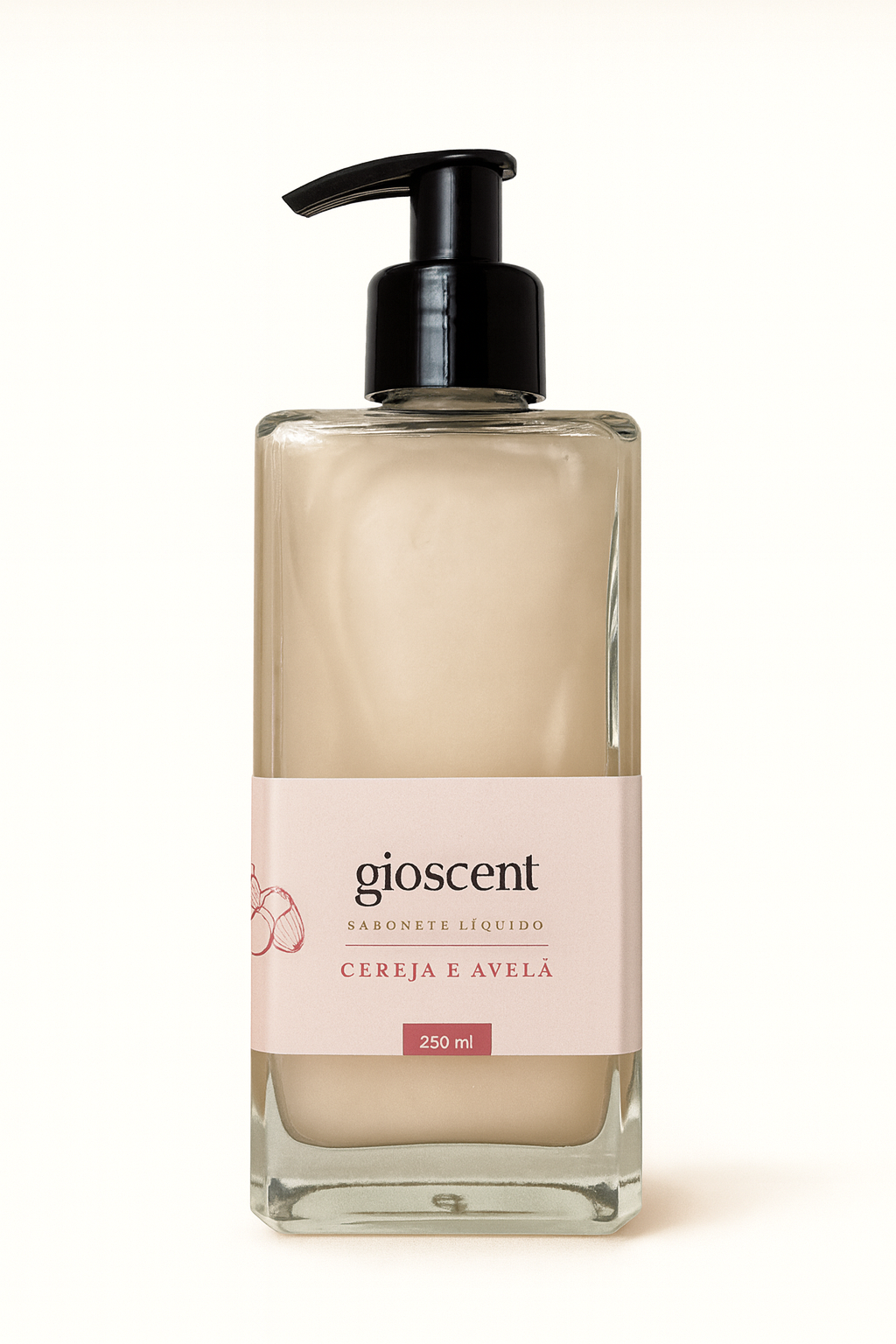 Sabonete Liquido - Cereja e Avela - Gioscent Aromas - Presidente Prudente