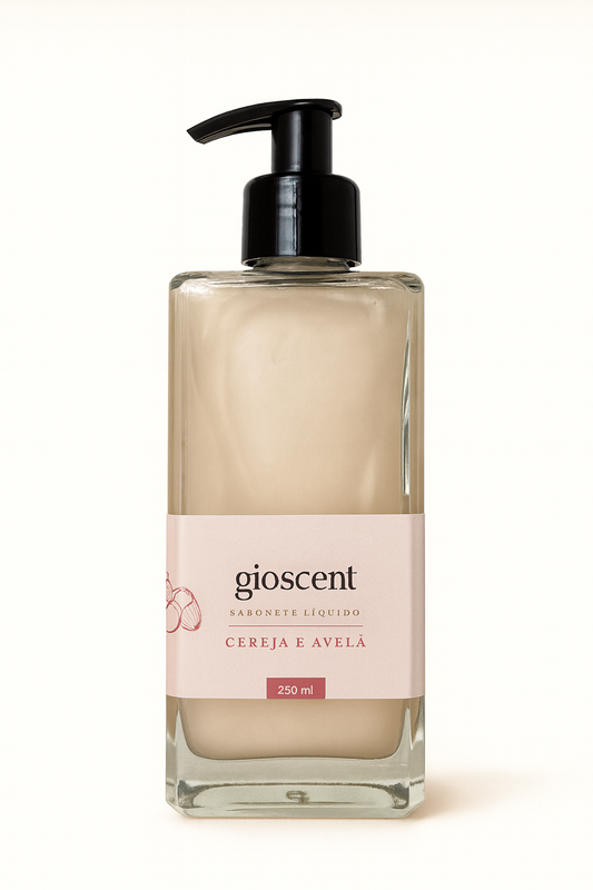 Sabonete Liquido - Cereja e Avela - Gioscent Aromas - Presidente Prudente