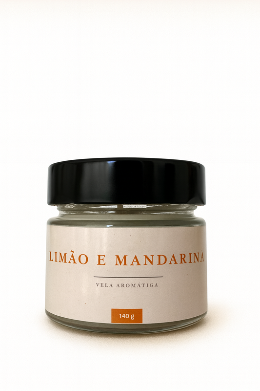 Vela Aromatica - Limao e Mandarina - Gioscent Aromas - Presidente Prudente